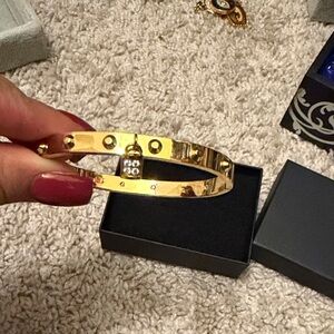 Gold Lock Bracelet